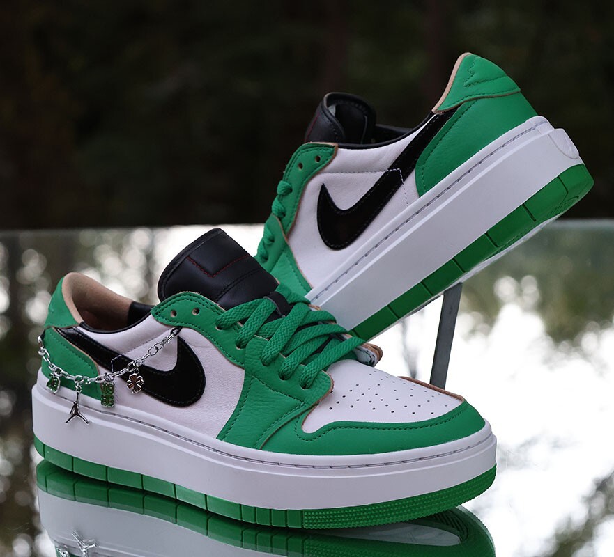 finish line pine green jordan 1